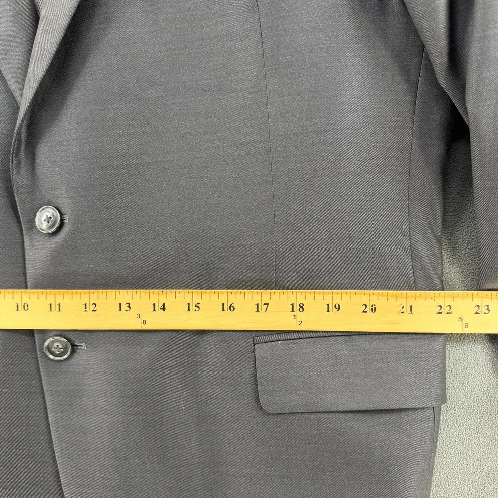 Joseph Abboud Ermenegildo Zegna Wool Blazer Mens 48S Custom Gray Sport Coat 1402
